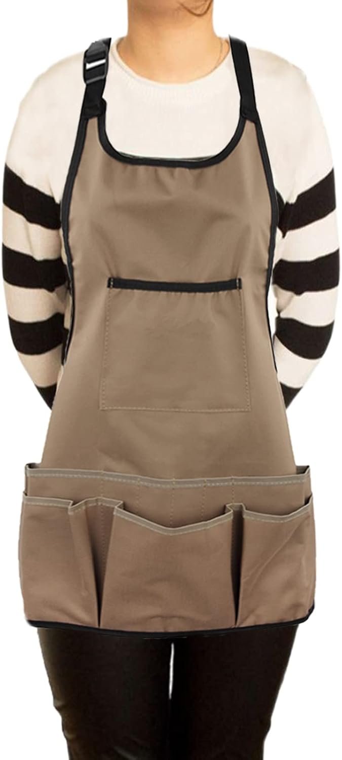Waterproof Gardening Work Apron Fourteen Pockets Heavy-Duty