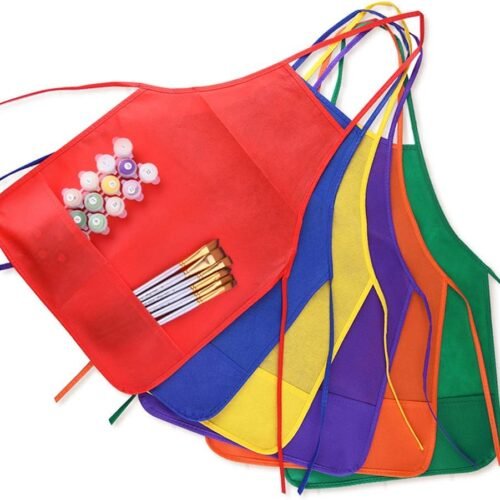 Children's Art Apron Two Pockets Classroom Craft