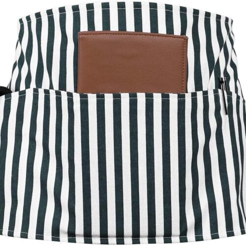 Three-Pocket Waist Apron Short Half Service Use