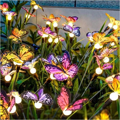Solar Garden Butterfly Decorative Lights