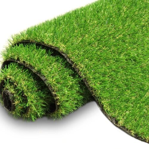 Artificial Turf Grass with Drainage Realistic Fake Grass Rug for Garden Pet