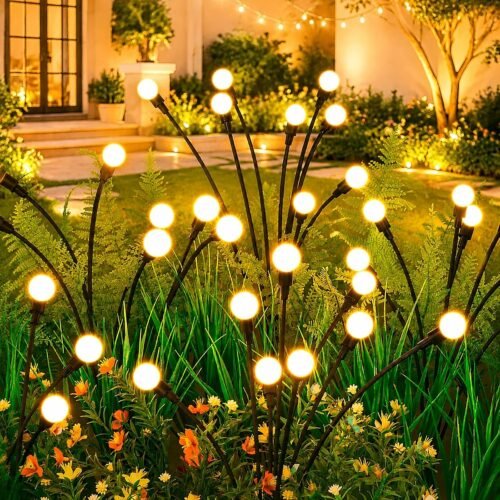 Solar Garden Firefly Swaying Lights