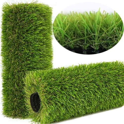 Artificial Grass Rug Indoor Outdoor Fake Grass Carpet with Drain Holes