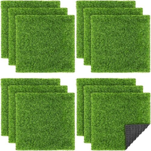 Artificial Grass Mat Square Fake Turf Patch for Garden Balcony DIY